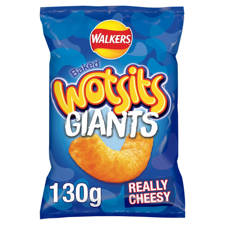 Walkers Wotsits Giants Sharing Snacks Crisps 130G - Really Cheese