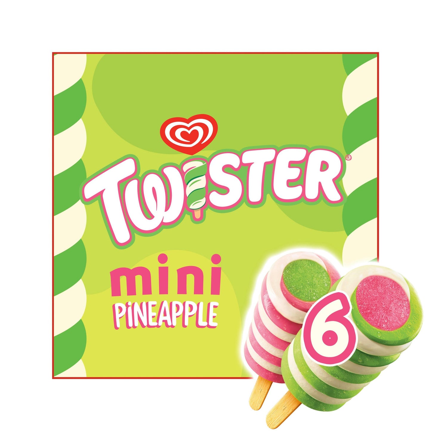 Wall's Twister Ice Lolly Mini 6 x 50 ml Multipack Icelolly