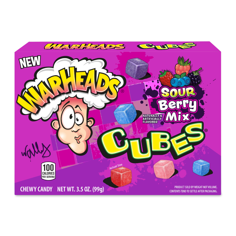 Warheads Mix Cubes Theatre Box