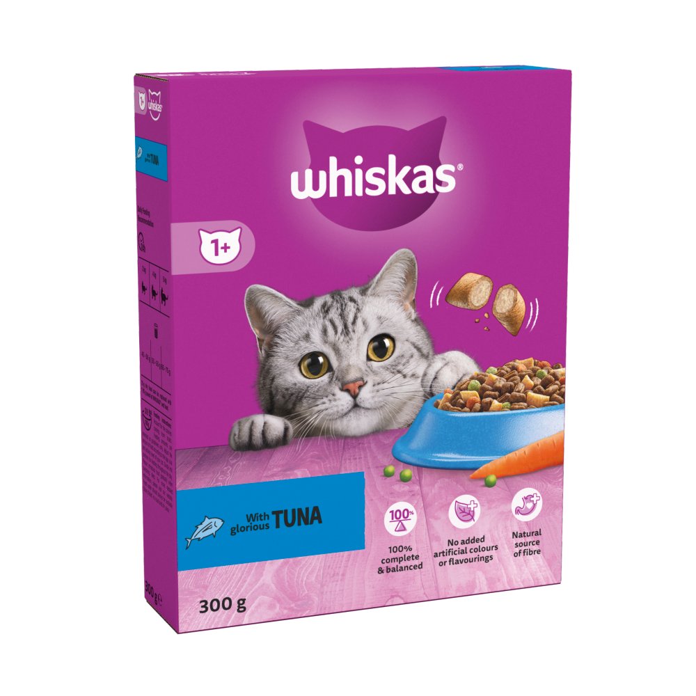 Whiskas 1+ Adult Dry Cat Food 300g