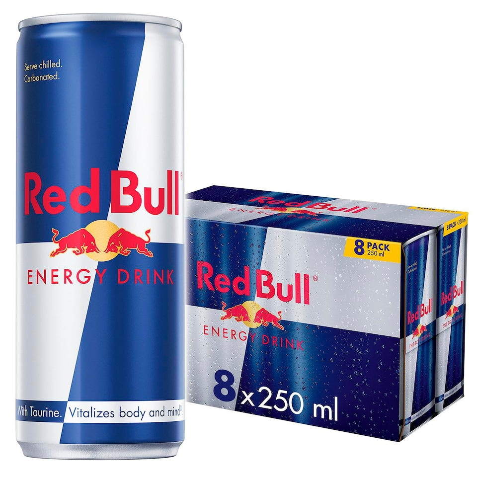 Red Bull Energy Drinks 8x250ml Redbullmultipack multipack redbull8cans