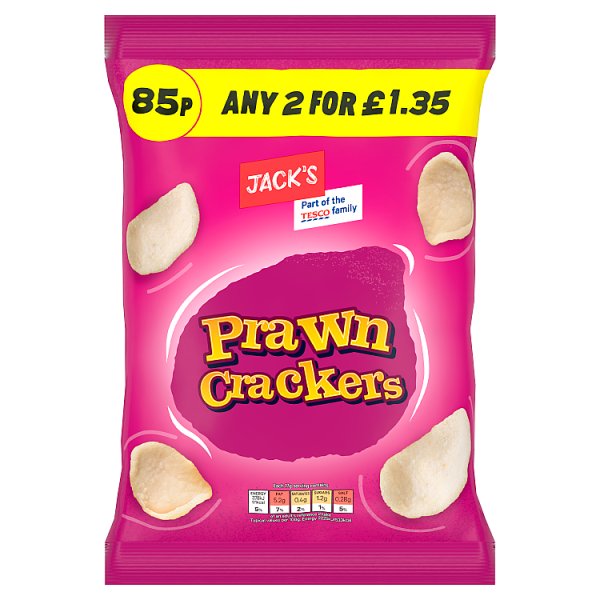 Jack's Crisp Snacks Cheap 85p CRISPS CHEAPESTCRISPS - Prawn Crackers 35g