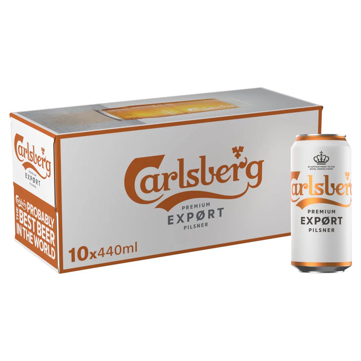 Carlsberg Export Lager Beer 10 x 440ml Cans