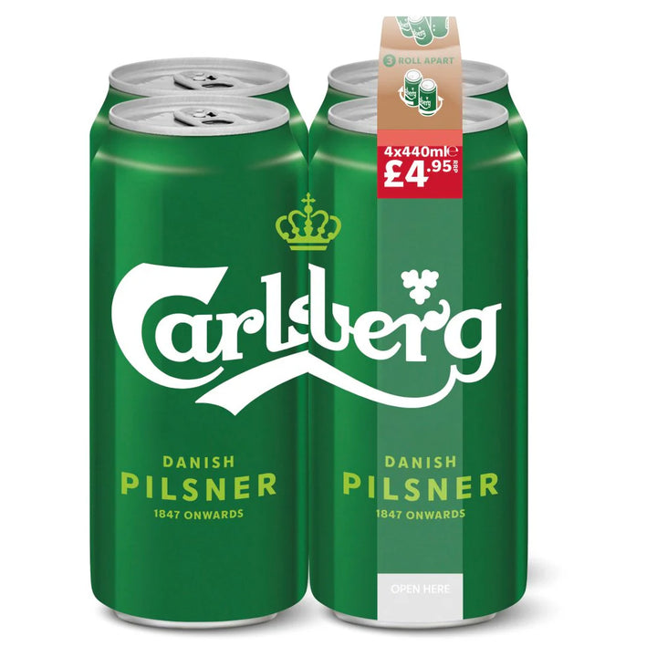 Carlsberg Danish Pilsner Lager Beer 440ml