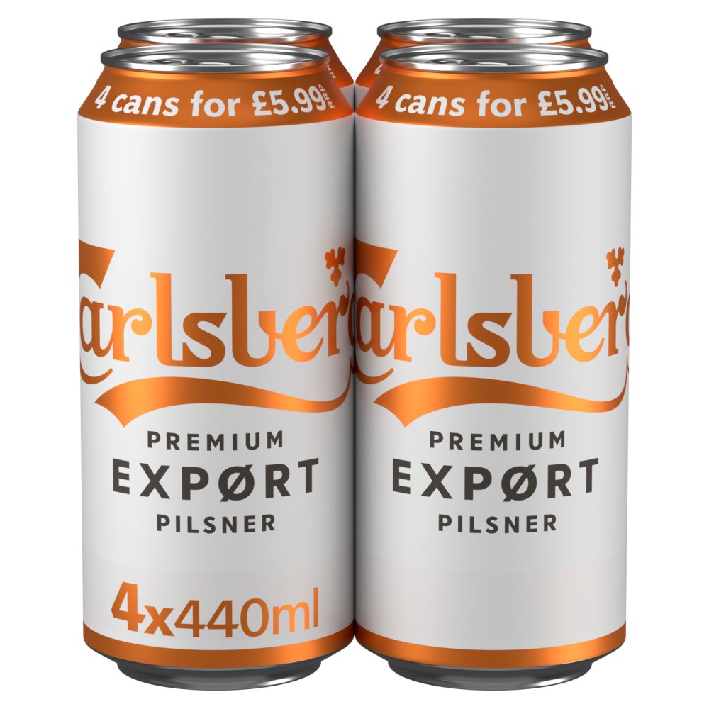 Carlsberg Export Lager Beer 4*440ml
