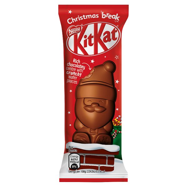 Kit Kat Santa Milk Chocolate Christmas Figure 29g Christmaschocolate
