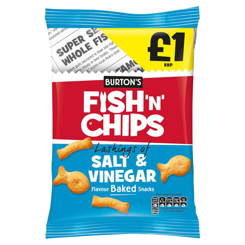 Burton's Fish'N' Chips Lashings of Salt & Vinegar