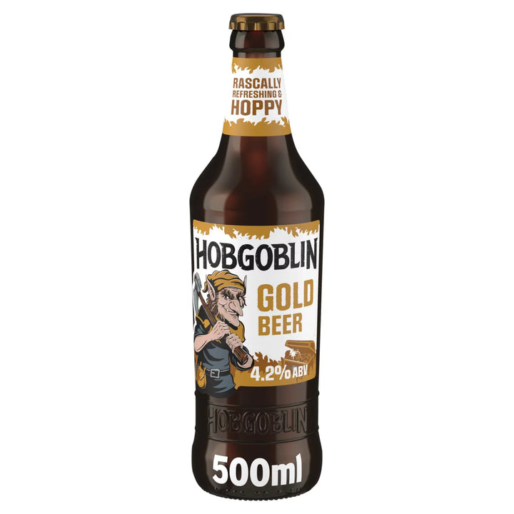 Hobgoblin Ale Beer 500ml Bottle - Hobgoblin Gold Ale Golden