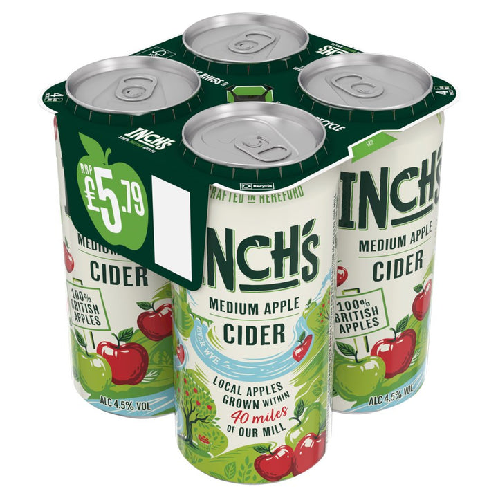 Inch's Medium Apple Cider - Inch Cider 4x440ml can