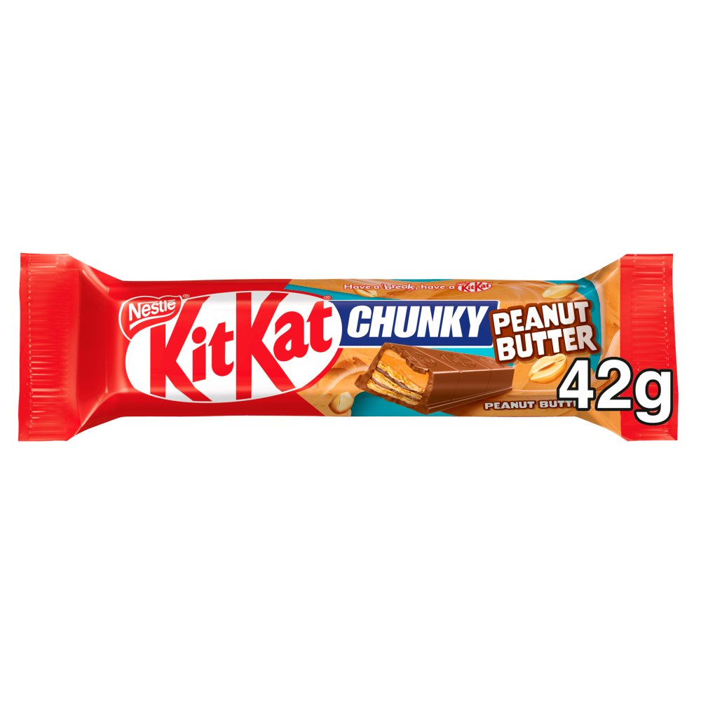 KitKat Chunky Peanut Butter Chocolate Bar 42g PMP 75p