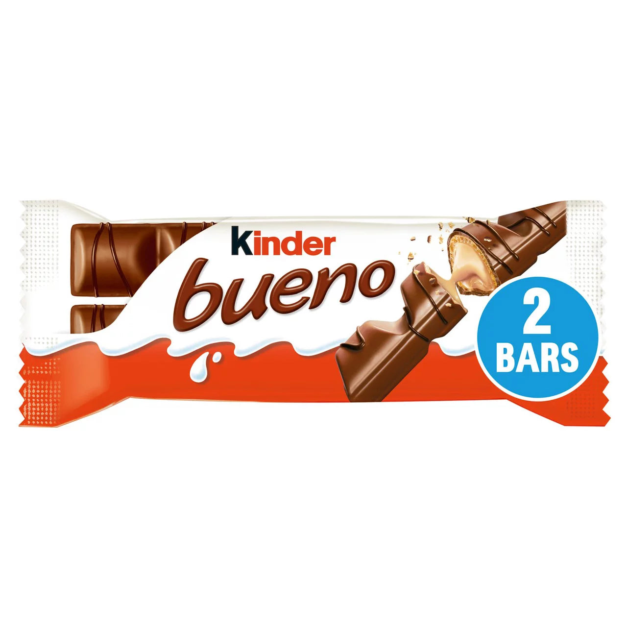 Kinder Bueno Milk Chocolate and Hazelnuts Duo Bar