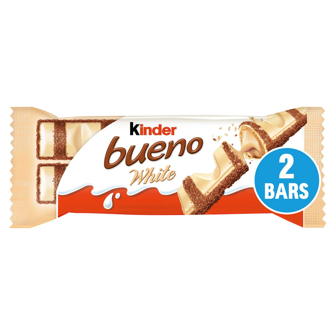 Kinder Bueno White Milk and Hazelnuts 2 Pieces 39g