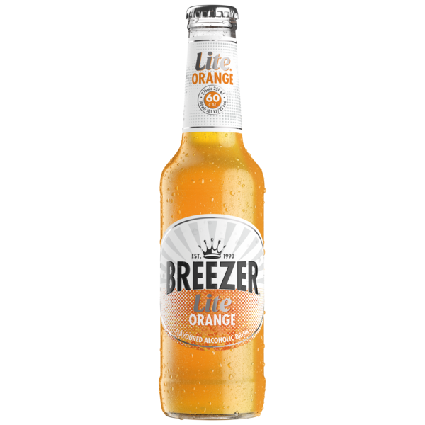 BACARDI BREEZER MIXERS 275ML BOTTLES(ALCOHOLIC MIXERS,AMERICAN MIXERS) bacardibreezermixer - Lite Orange