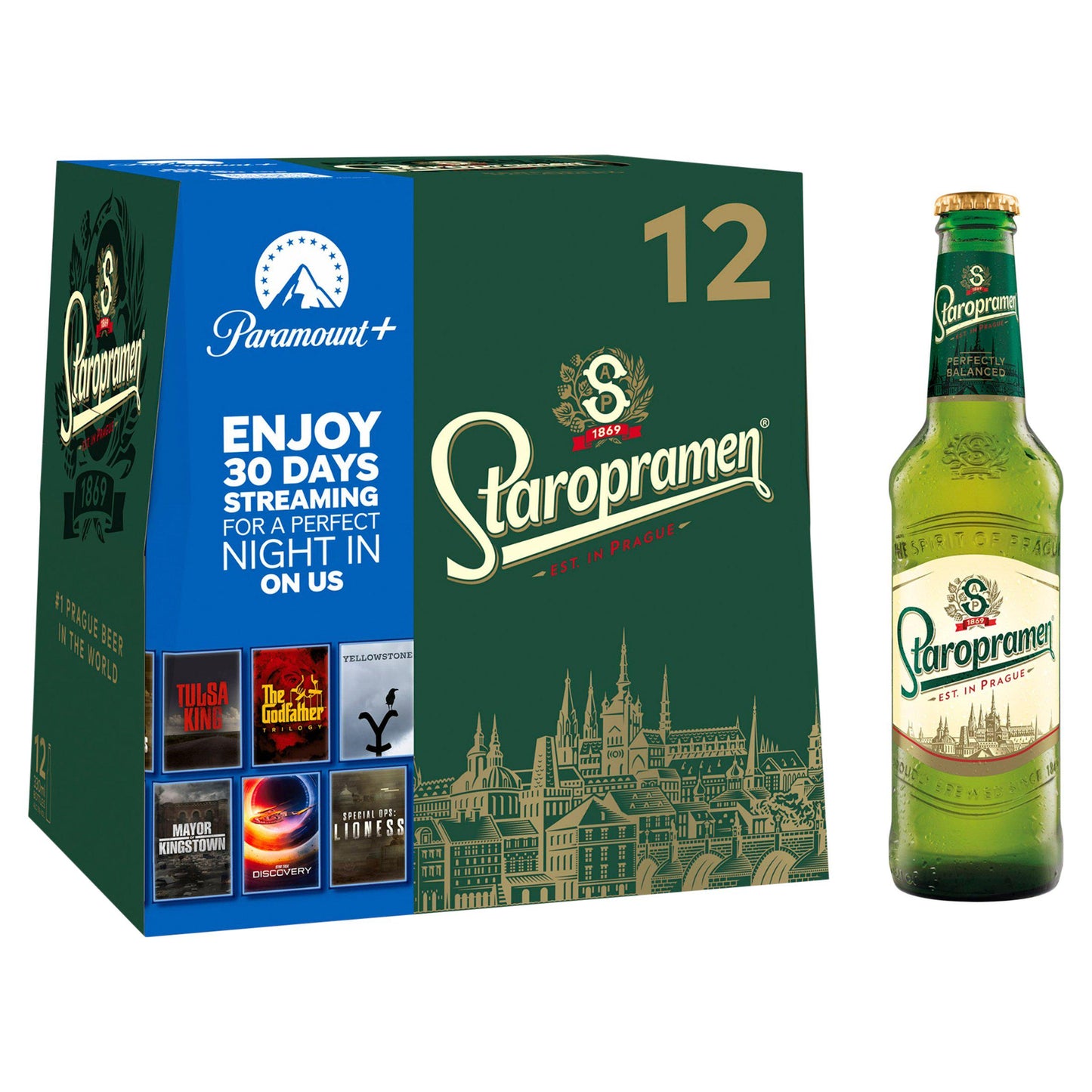 Staropramen Premium Czech Style Pilsner Lager Beer