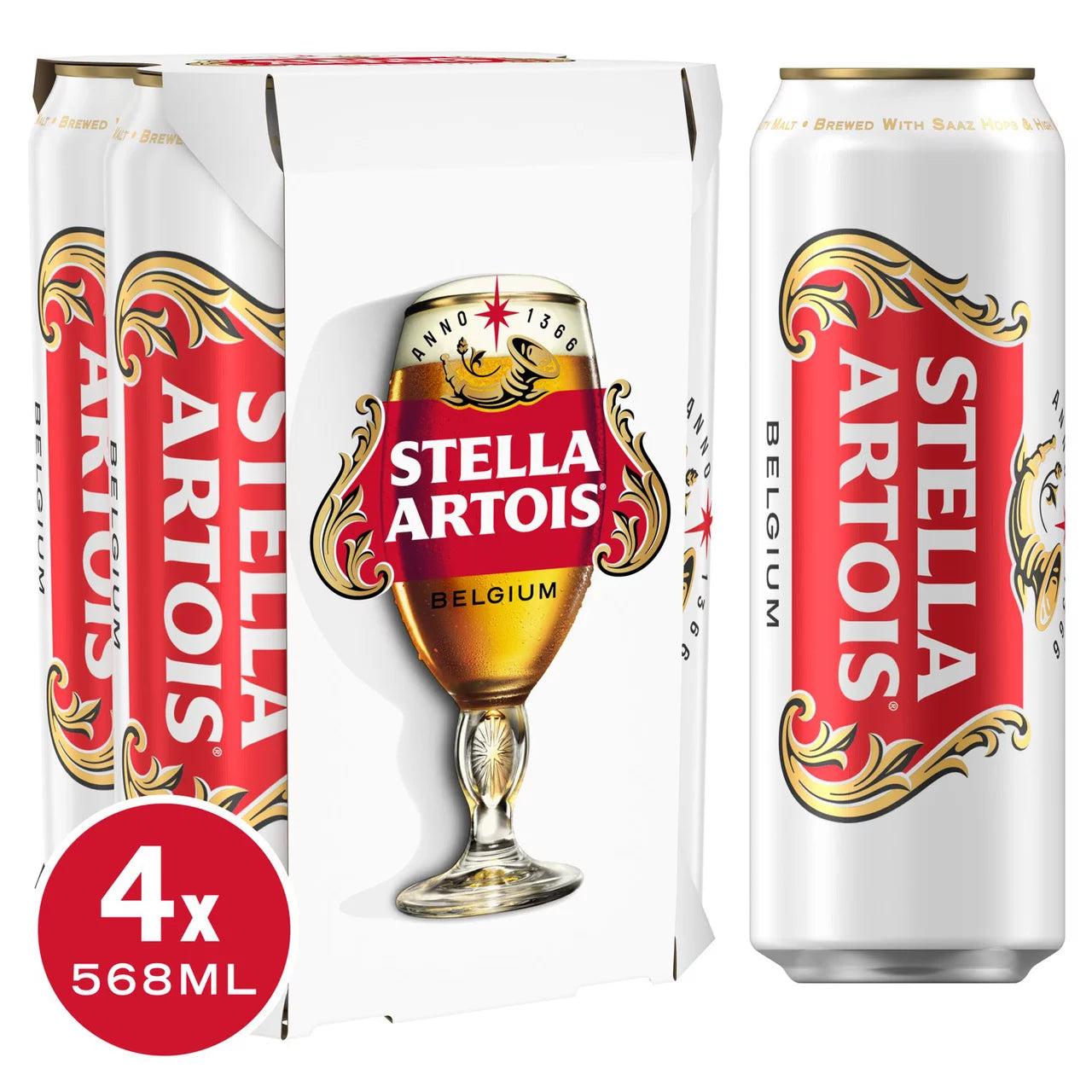 Stella Artois Belgium Premium Lager Beer Pint