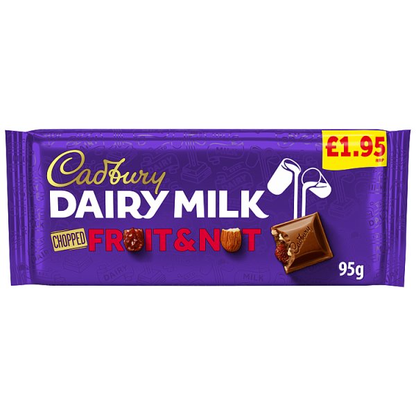 Cadbury Chocolate DairyMilk Bar - Fruit & Nut