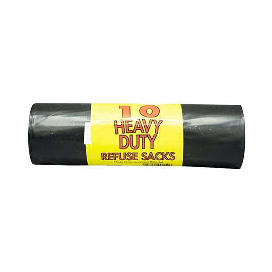 British Made Heavy Duty Refuse Sacks blackbinbags bin bags black 20 blackkbags 10 bags 10blackbinbags
