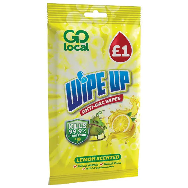 Anti-Bacterial MultiSurface Wipes(antibacterialwipes)Surface Cleaning Wipes - Wipeup Anti-bac MultiSurface 50 wipes