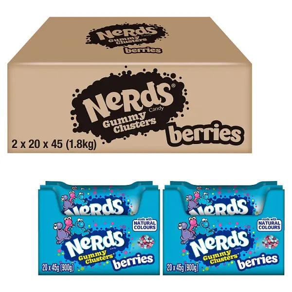 Nerds Gummy Clusters 45g(American Candy) - Berries