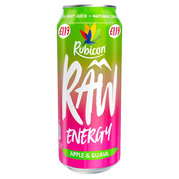 Rubicon RAW Energy drink 500ml - Apple & Guava