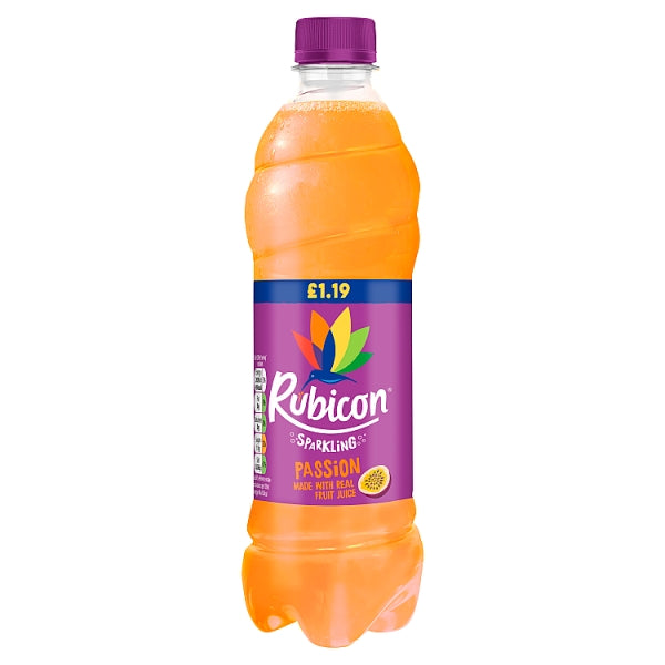 Rubicon Sparkling Juice Drink 500ml PMP £1 - Passion Fruit
