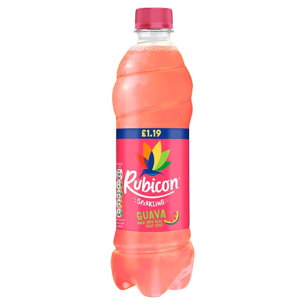 Rubicon Sparkling Juice Drink 500ml PMP £1 - Guava
