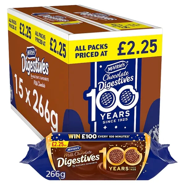 McVitie's Milk Chocolate Digestive Biscuits 266g PMP £1.85