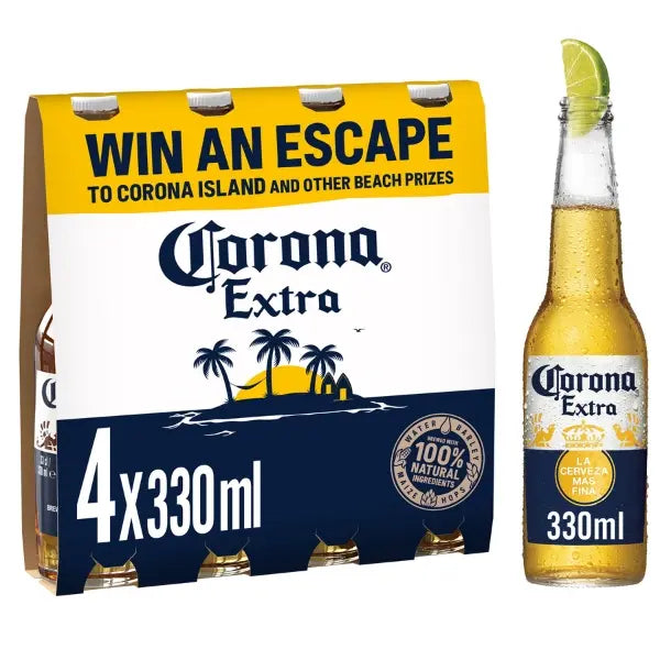 Corona Extra Premium Lager Beer Bottles 4x330ml Corona4bottlesBeer