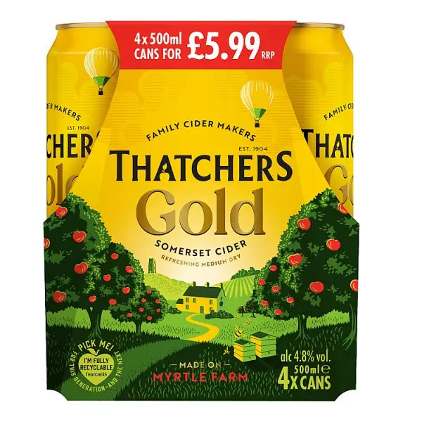 Thatchers Gold Cider - Thatchers Gold Cans