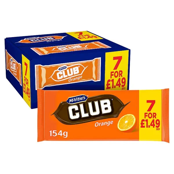 McVitie's Club 7 x 22g £1.49PM - Orange