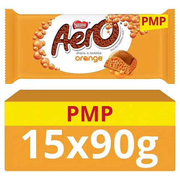 Aero Sharing Bar 90g PMP aerochocolatebar - Orange