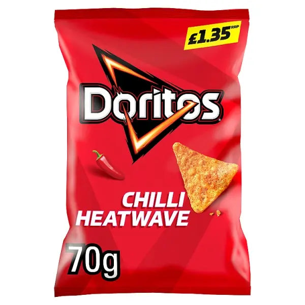 Doritos Crisps snacks crisp 70g - Chilli Heatwave