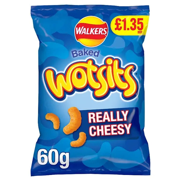 Walkers Wotsits Snacks Crisps 60g - Really Cheesy