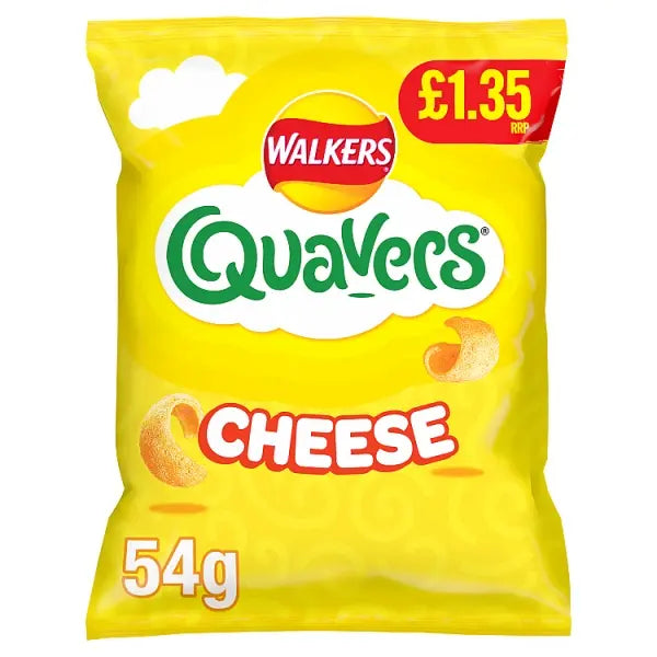 Walkers Quavers Snacks Crisps 54g - Cheese