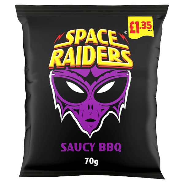 Space Raiders Crisps 70g spaceraiderscrisp crisp snacks - Saucy BBQ