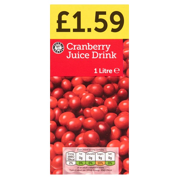 Euro Shopper Cranberry Juice Drink 1 Litre cranberryjuice