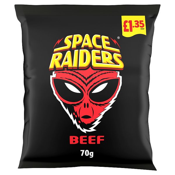 Space Raiders Crisps 70g spaceraiderscrisp crisp snacks - Beef