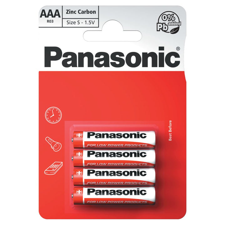 Batteries for Toys/Devices - Panasonic AAA Zinc Carbon
