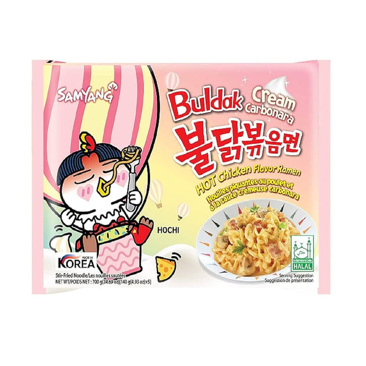 Buldak-Noodles Made in korean noodles SAMYANG noodles buldaknoodles koreannoodles - Chicken Cream Carbonara 140g