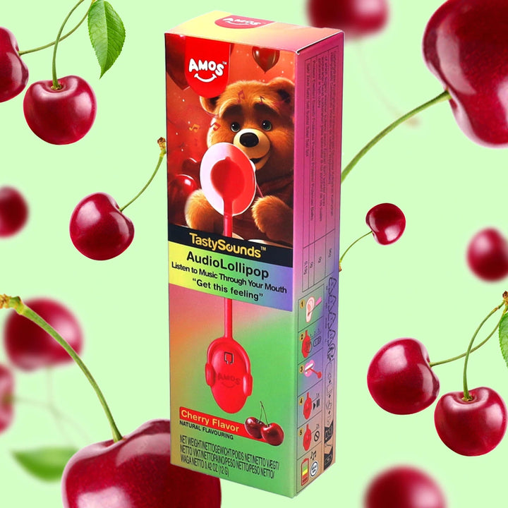 Amos Singing Lollipop Audio Lollipop Tasty Sounds audio lollipop American musiclollipop - Cherry