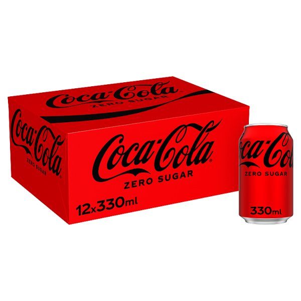Coke Multipack 12*330ml Cans Coca-Coal Multicans - Coca Cola Zero
