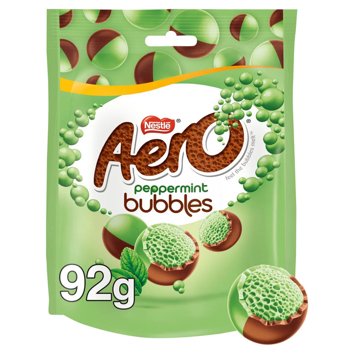 Aero Smooth bubbly milk chocolate pieces. - Mint