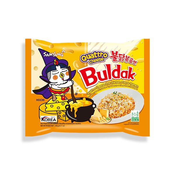 Buldak-Noodles 140g SAMYANG - Chicken Quattro Cheese