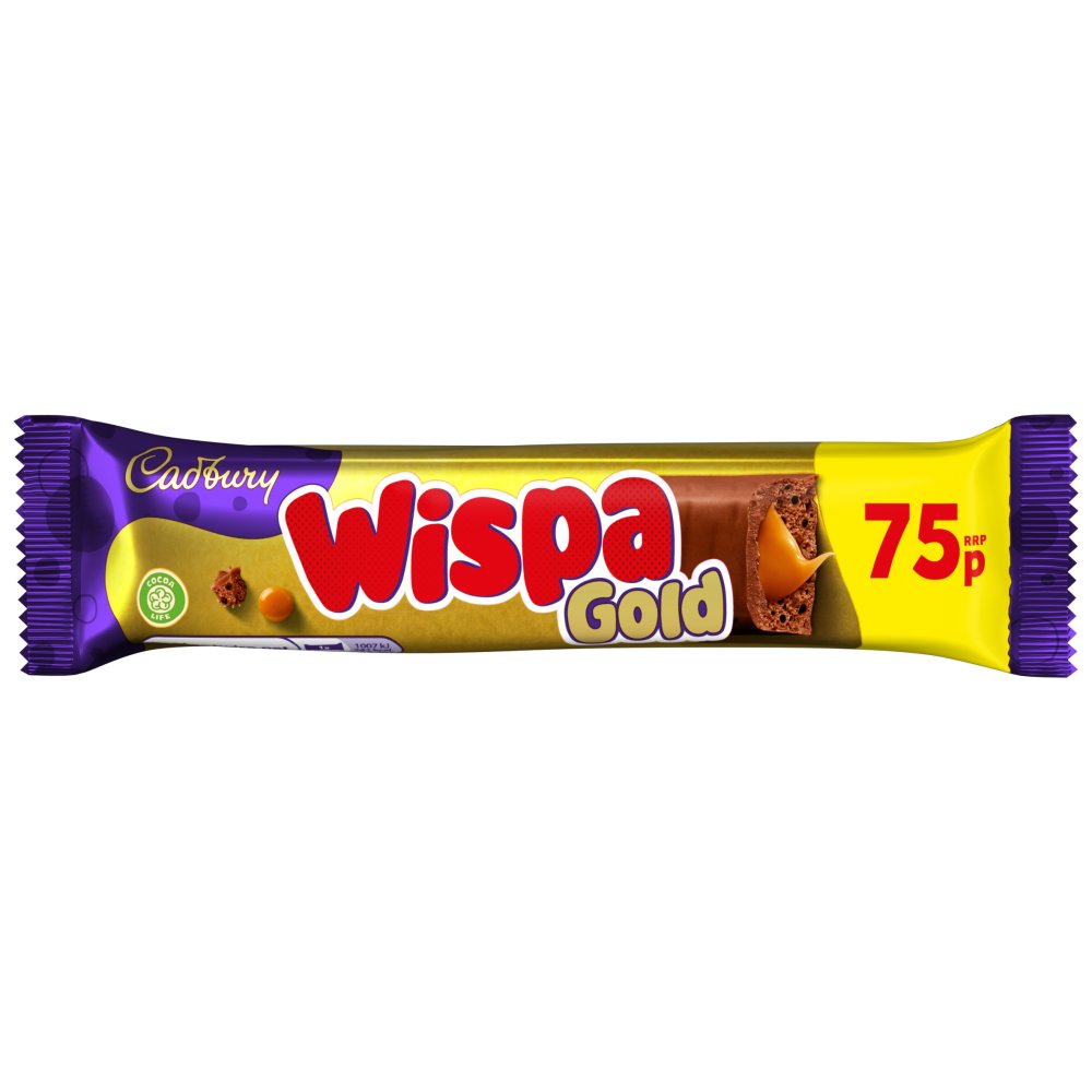 Cadbury Wispa Gold Chocolate Bar 75p PMP 48g