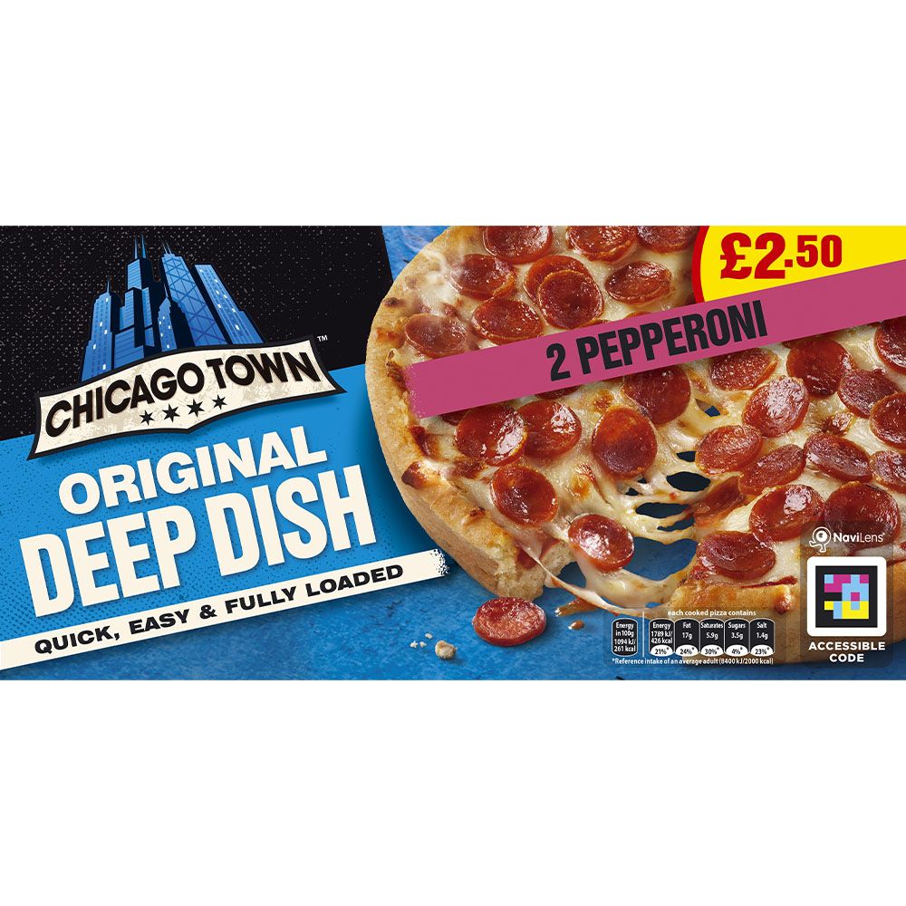 Chicago Town 2 Deep Dish Pepperoni 310g Price Marked £2.50