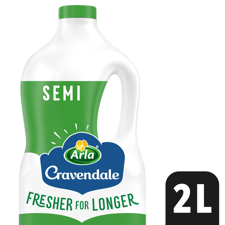 Milk Arla Cravendale Filtered Fresher for Longer LongerLifeMilk - Semi Skimmed 2 Litre