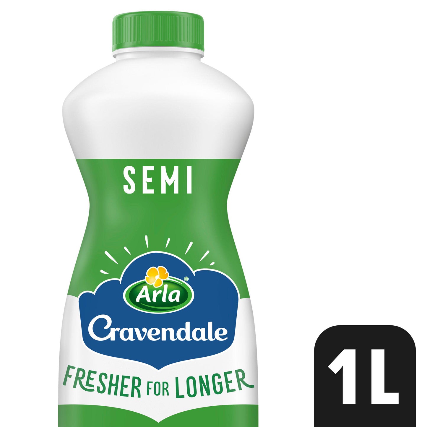 Cravendale Filtered Fresh Semi Skimmed Milk Fresher for Longer 1L