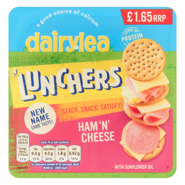 Dairylea Lunchers Ham 'N' Cheese £1.65 PMP 74g