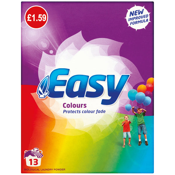 Easy Colour Bio Powder 13 Wash Pm £1.59 884g