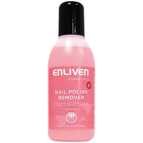 Enliven Nail Polish Remover Pink 150ml Pm £1